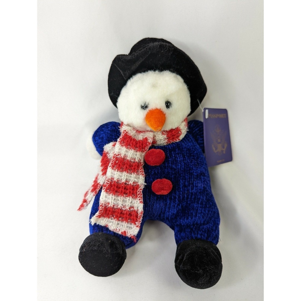 Passport Rattle Snowman Plush‎ 9 Inch Stuffed Animal Toy